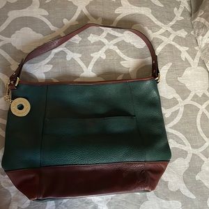 Isaac Mizrahi Pebbled Leather Handbag purse